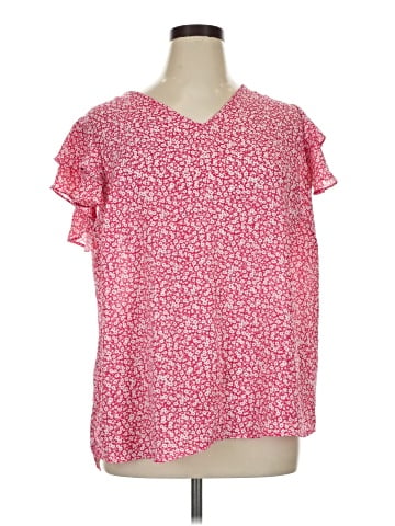 Adrianna Papell Short Sleeve Blouse (view 1)