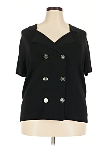 Cable & Gauge Short Sleeve Blouse (view 1)