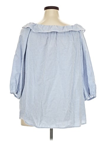 Suzanne Betro 3/4 Sleeve Button-Down Shirt (view 2)