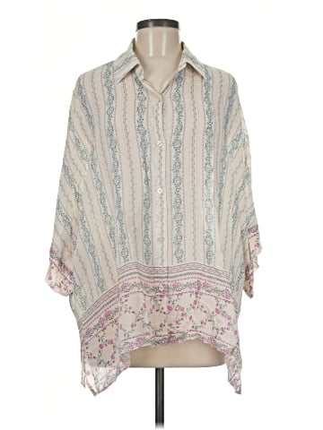 Parker 3/4 Sleeve Button-Down Shirt (view 1)