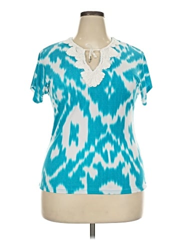 Jones New York Signature Short Sleeve Blouse (view 1)