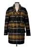 Zara Basic Plaid Yellow Coat Size M - photo 1