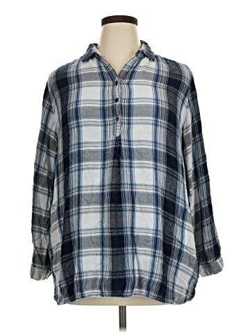 Coldwater Creek 3/4 Sleeve Button-Down Shirt (view 1)