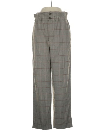 Madewell Paperbag Tapered Pants in Glen Plaid (view 1)