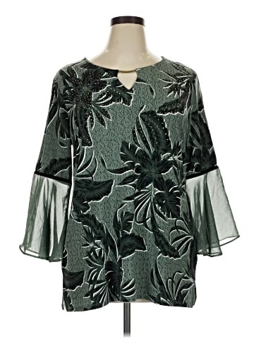 JM Collection 3/4 Sleeve Blouse (view 1)