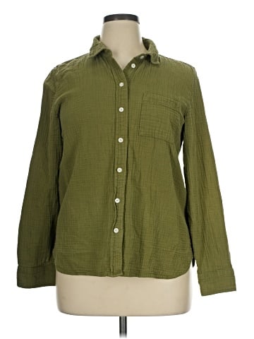 J.Crew Factory Store Long Sleeve Button-Down Shirt (view 1)