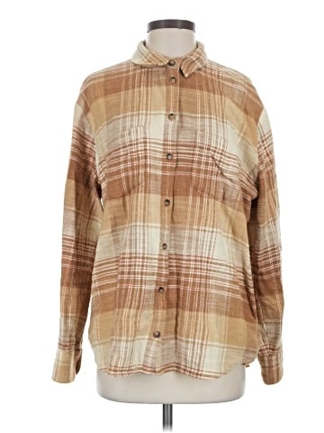 Madewell Slub Flannel Sunday Shirt in Plaid (view 1)