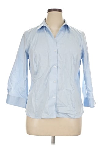 Anne Klein 3/4 Sleeve Button-Down Shirt (view 1)
