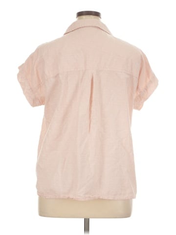 LOGO by Lori Goldstein Short Sleeve Blouse (view 2)