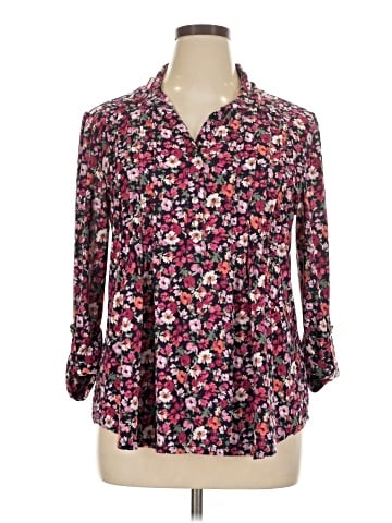 Juniper + Lime Long Sleeve Blouse (view 1)