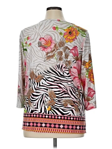 Susan Graver 3/4 Sleeve Blouse (view 2)
