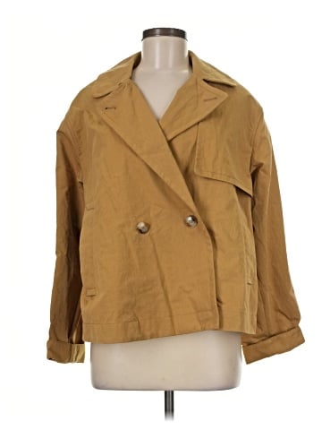 Madewell Double-Breasted Crop Trench Coat (view 1)