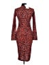 Zara Basic Animal Print Red Cocktail Dress Size L - photo 2
