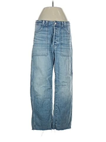 Madewell The Darted Barrel-Leg Utility Jean in Riverbend Wash (view 1)