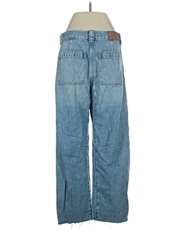 Madewell The Darted Barrel-Leg Utility Jean in Riverbend Wash (view 2)