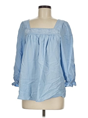 LC Lauren Conrad 3/4 Sleeve Blouse (view 1)