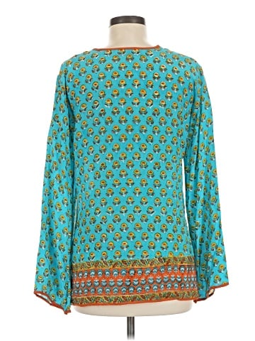 Tolani Long Sleeve Silk Top (view 2)