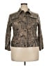 Ruby Rd. Animal Print Gold Jacket Size 18 - photo 1