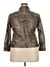 Ruby Rd. Animal Print Gold Jacket Size 18 - photo 2