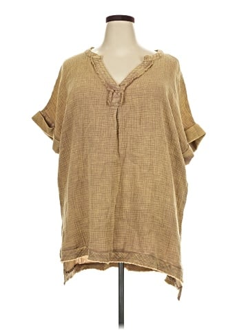 Umgee Short Sleeve Henley (view 1)