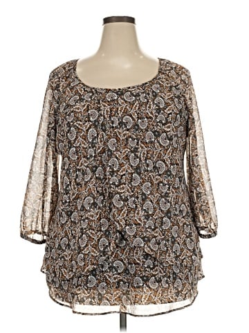 DressBarn 3/4 Sleeve T-Shirt (view 1)
