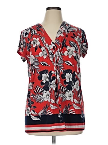 Roz & Ali Short Sleeve Blouse (view 1)