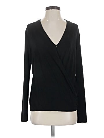 Zara W&B Collection Long Sleeve Blouse (view 1)