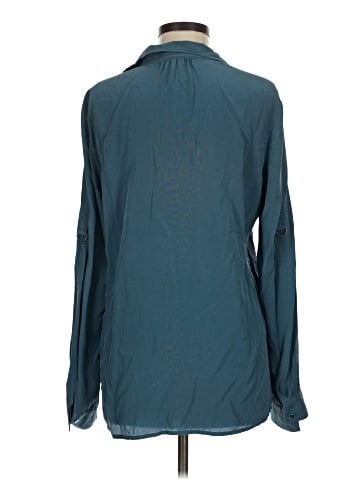 Eileen Fisher Long Sleeve Silk Top (view 2)