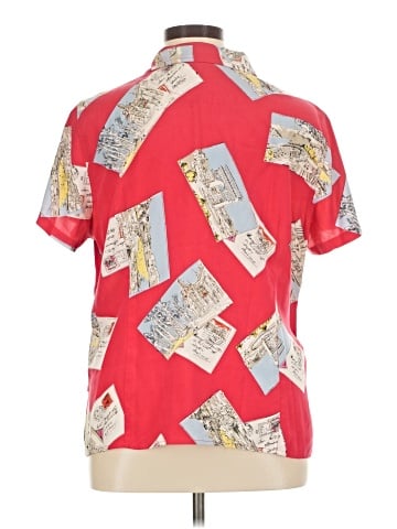 Liz Claiborne Short Sleeve Silk Top (view 2)