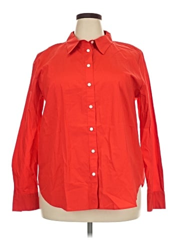 Ann Taylor Long Sleeve Button-Down Shirt (view 1)
