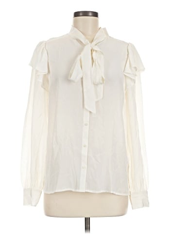 Vineyard Vines Long Sleeve Silk Top (view 1)