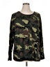 Sanctuary Camo Green Pullover Sweater Size 1X - photo 1