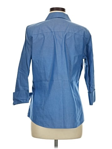 Foxcroft 3/4 Sleeve Button-Down Shirt (view 2)