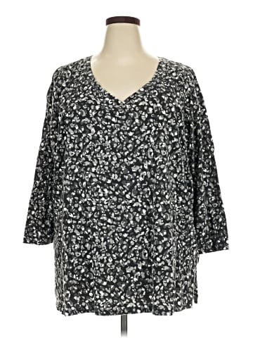 Roaman's 3/4 Sleeve Blouse (view 1)