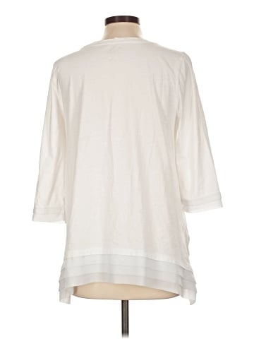 LOGO by Lori Goldstein 3/4 Sleeve T-Shirt (view 2)