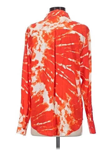 Equipment Long Sleeve Silk Top (view 2)