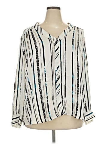 Classiques Entier Long Sleeve Silk Top (view 1)