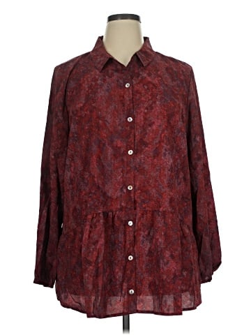 LOGO by Lori Goldstein 3/4 Sleeve Blouse (view 1)