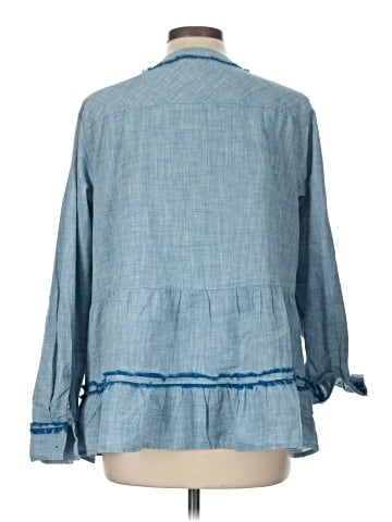 LOGO by Lori Goldstein 3/4 Sleeve Blouse (view 2)
