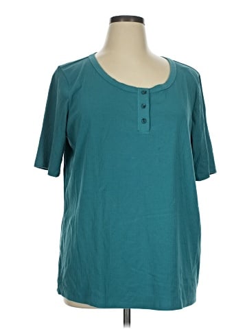 Logo Layers Short Sleeve Henley (view 1)