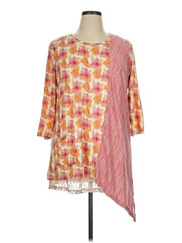 LOGO by Lori Goldstein 3/4 Sleeve Blouse (view 1)