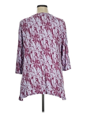 LOGO by Lori Goldstein 3/4 Sleeve Blouse (view 2)