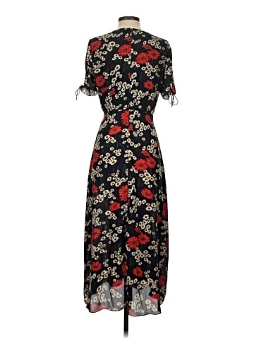 Madewell Peekaboo-Sleeve Midi Dress in Hillside Daisies (view 2)