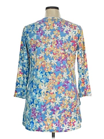 LOGO by Lori Goldstein 3/4 Sleeve Blouse (view 2)
