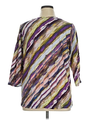 LOGO by Lori Goldstein 3/4 Sleeve T-Shirt (view 2)