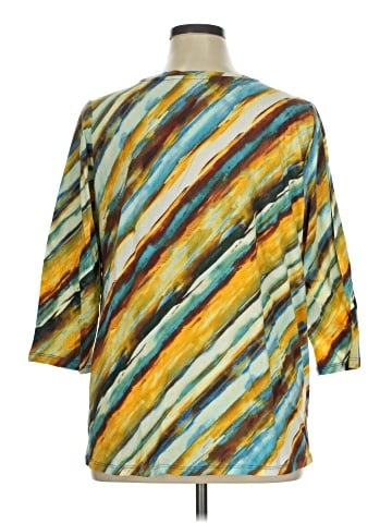 LOGO by Lori Goldstein 3/4 Sleeve T-Shirt (view 2)