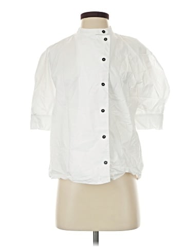 Zara 3/4 Sleeve Button-Down Shirt (view 1)