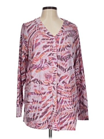 LOGO by Lori Goldstein Long Sleeve Blouse (view 1)
