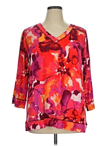 LOGO by Lori Goldstein 3/4 Sleeve T-Shirt (view 1)