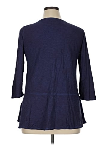 LOGO by Lori Goldstein 3/4 Sleeve Blouse (view 2)
